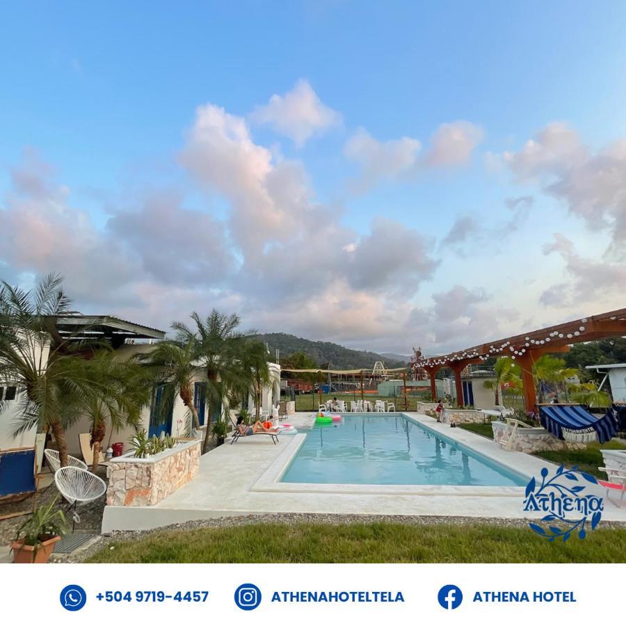 Athena Garden Hotel Tela Buitenkant foto